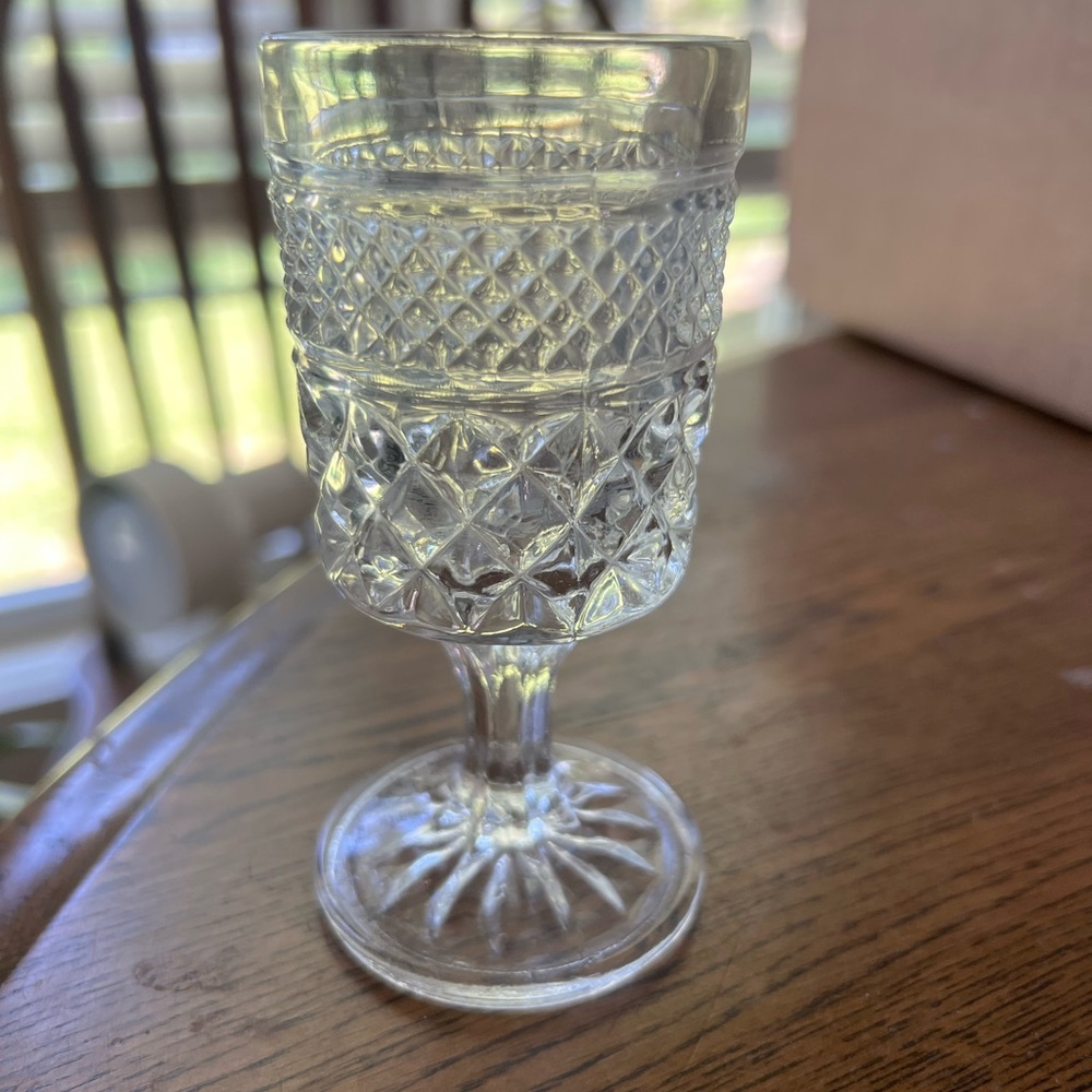 Vintage Wexford Clear Glass Goblet/Glass by AnchorHocking
